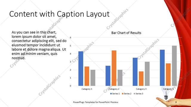 Content with Caption presentation slide layout