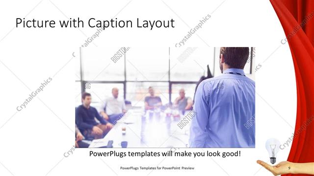 Picture with Caption presentation slide layout
