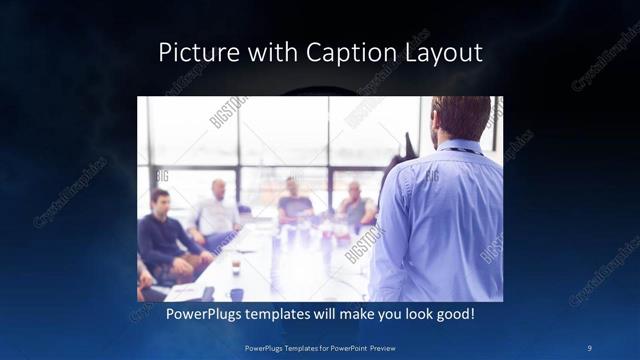 Picture with Caption presentation slide layout