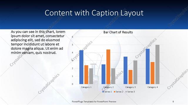 Content with Caption presentation slide layout