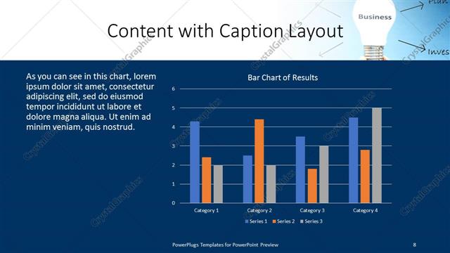 Content with Caption presentation slide layout