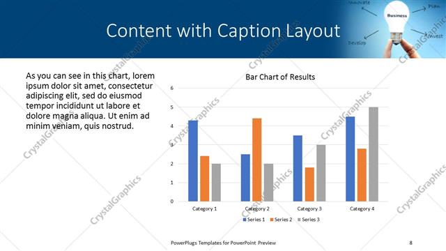 Content with Caption presentation slide layout