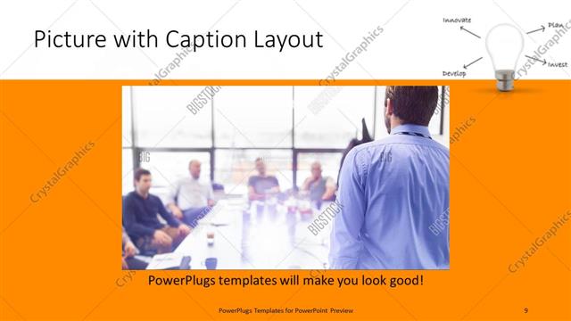 Picture with Caption presentation slide layout