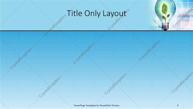 Title Only presentation slide layout