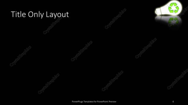 Title Only presentation slide layout