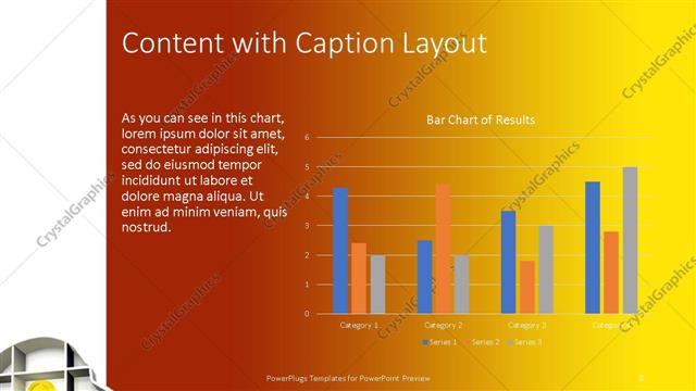 Content with Caption presentation slide layout