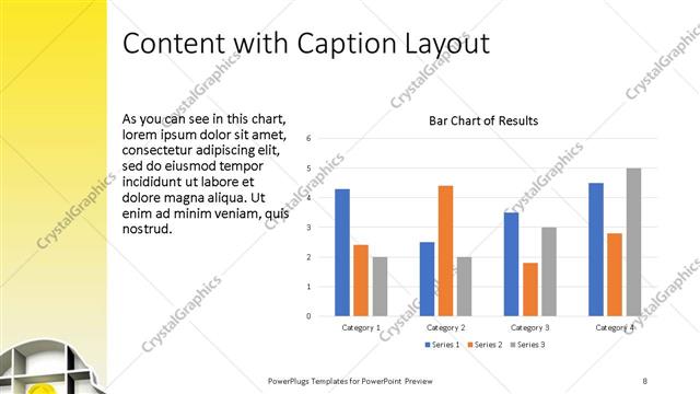 Content with Caption presentation slide layout