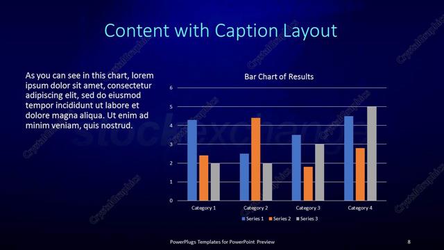 Content with Caption presentation slide layout