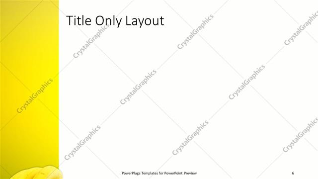 Title Only presentation slide layout