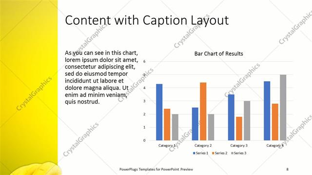 Content with Caption presentation slide layout