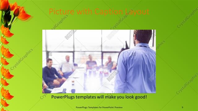 Picture with Caption presentation slide layout