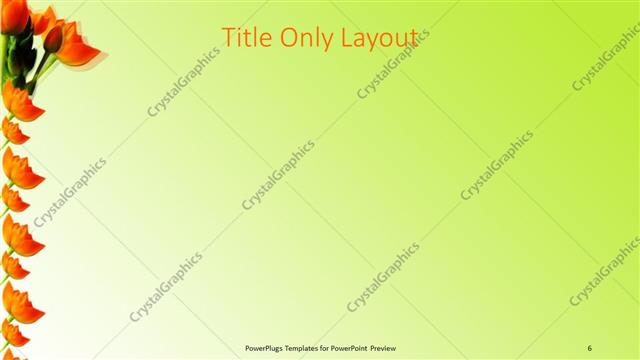 Title Only presentation slide layout
