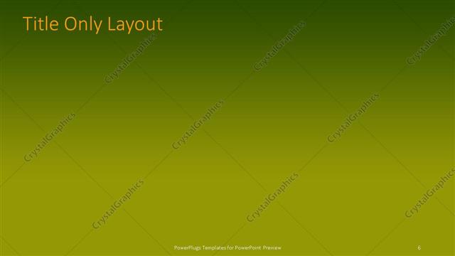 Title Only presentation slide layout