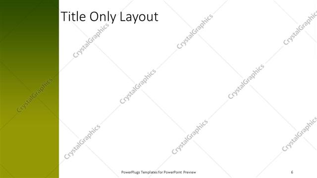 Title Only presentation slide layout