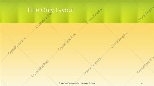 Title Only presentation slide layout