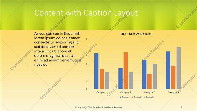 Content with Caption presentation slide layout