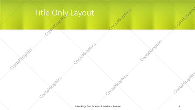 Title Only presentation slide layout