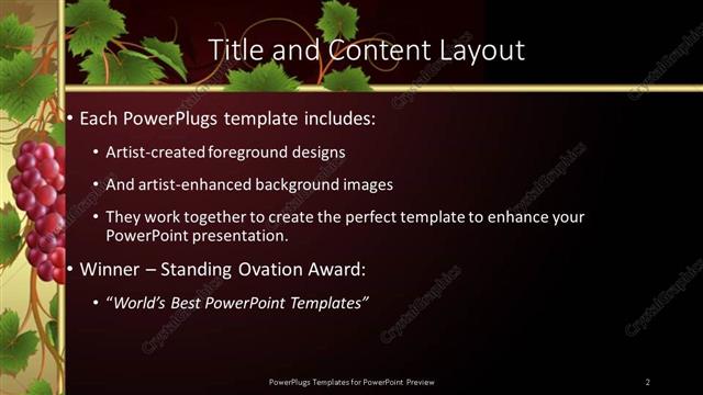 Title and Content presentation slide layout