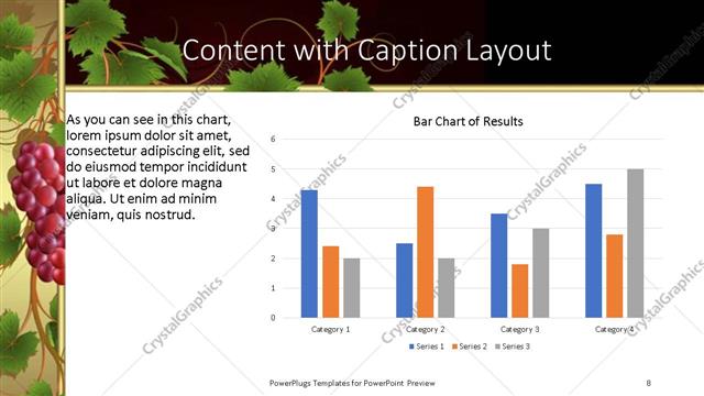 Content with Caption presentation slide layout