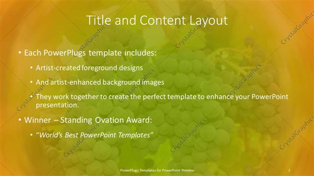 Title and Content presentation slide layout