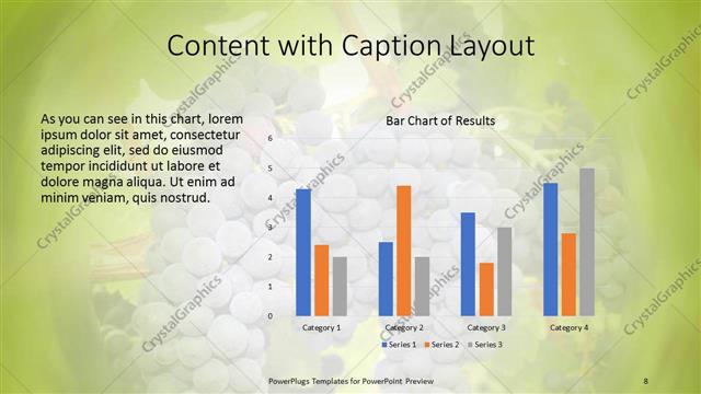 Content with Caption presentation slide layout