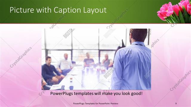 Picture with Caption presentation slide layout