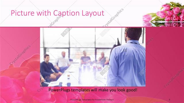 Picture with Caption presentation slide layout