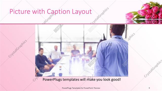 Picture with Caption presentation slide layout