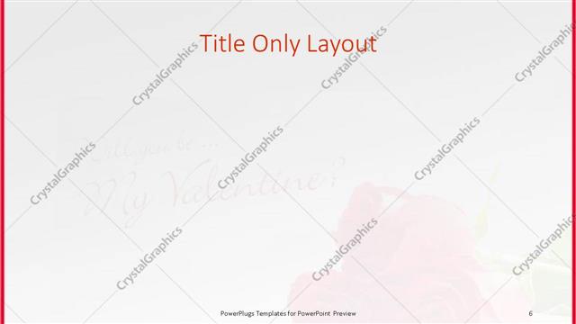 Title Only presentation slide layout