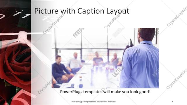 Picture with Caption presentation slide layout