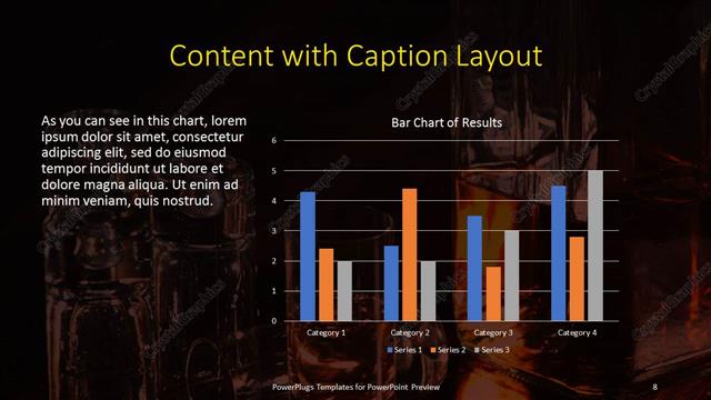 Content with Caption presentation slide layout