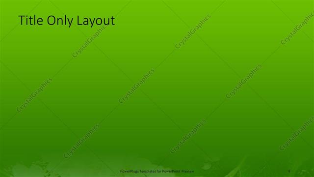 Title Only presentation slide layout