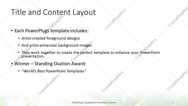 Title and Content presentation slide layout