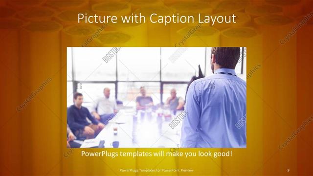 Picture with Caption presentation slide layout