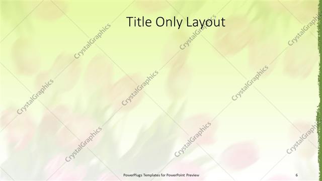 Title Only presentation slide layout