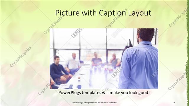 Picture with Caption presentation slide layout