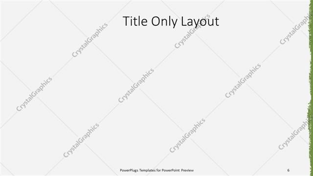 Title Only presentation slide layout
