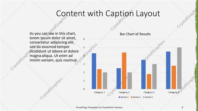 Content with Caption presentation slide layout
