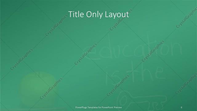 Title Only presentation slide layout