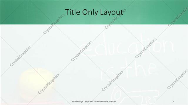 Title Only presentation slide layout