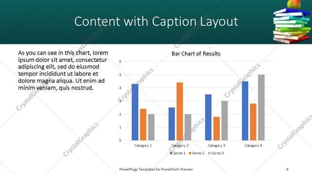 Content with Caption presentation slide layout