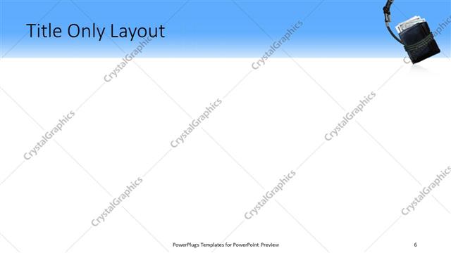 Title Only presentation slide layout