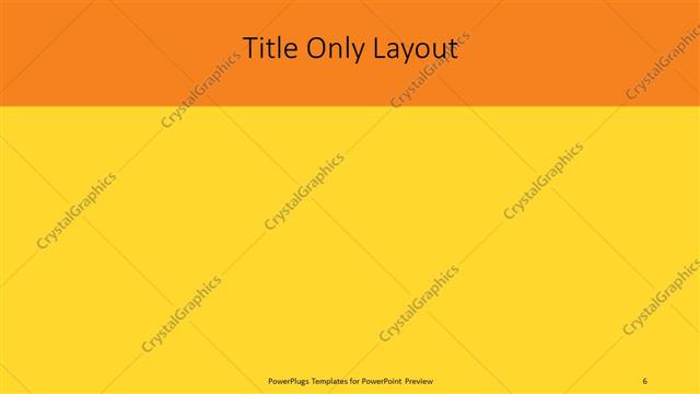 Title Only presentation slide layout