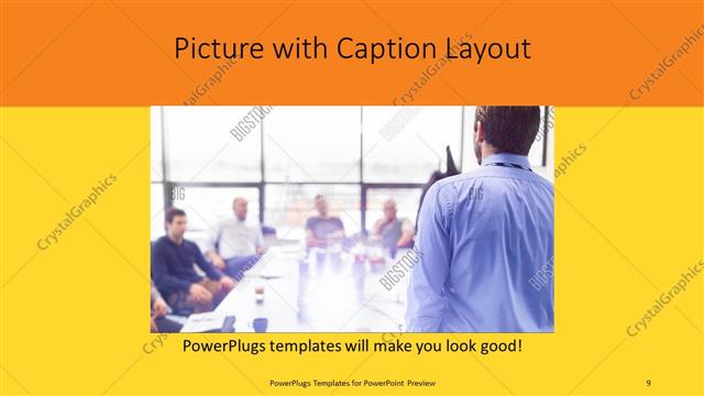 Picture with Caption presentation slide layout