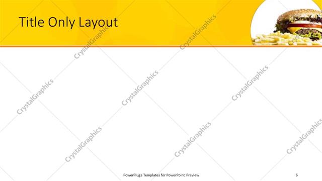 Title Only presentation slide layout