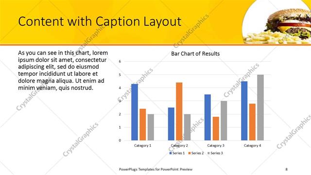 Content with Caption presentation slide layout