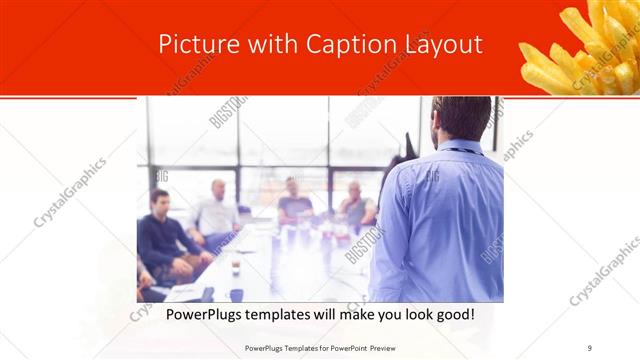 Picture with Caption presentation slide layout