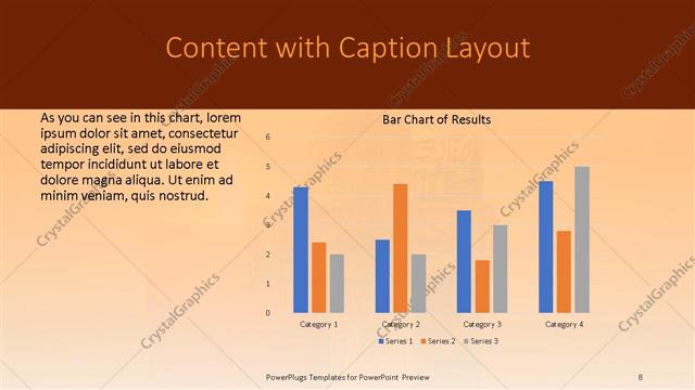 Content with Caption presentation slide layout