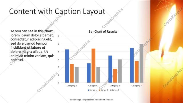 Content with Caption presentation slide layout