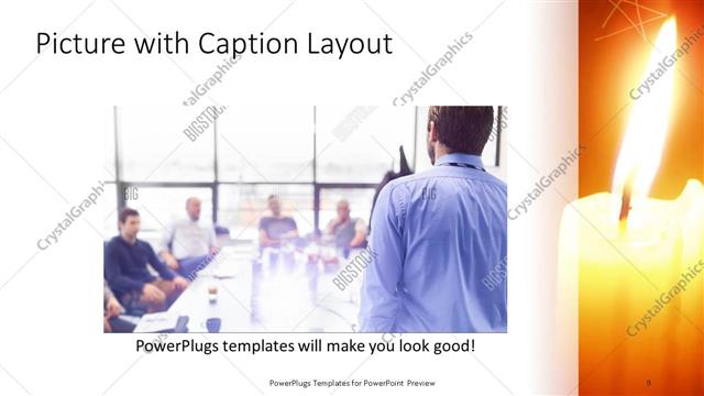 Picture with Caption presentation slide layout